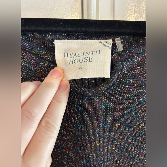 Hyacinth House NWT Black Shimmer Selena Knit Dress - Picture 5 of 6